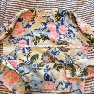 Zara Multicolor Floral Sweater